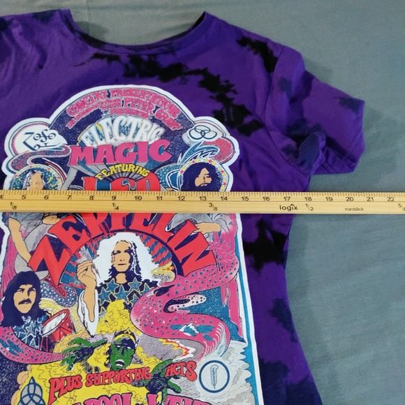 Led Zeppelin S Shirt Electric Magic Wembley England Purple Tie Dye Souvenir Art - Picture 9 of 11